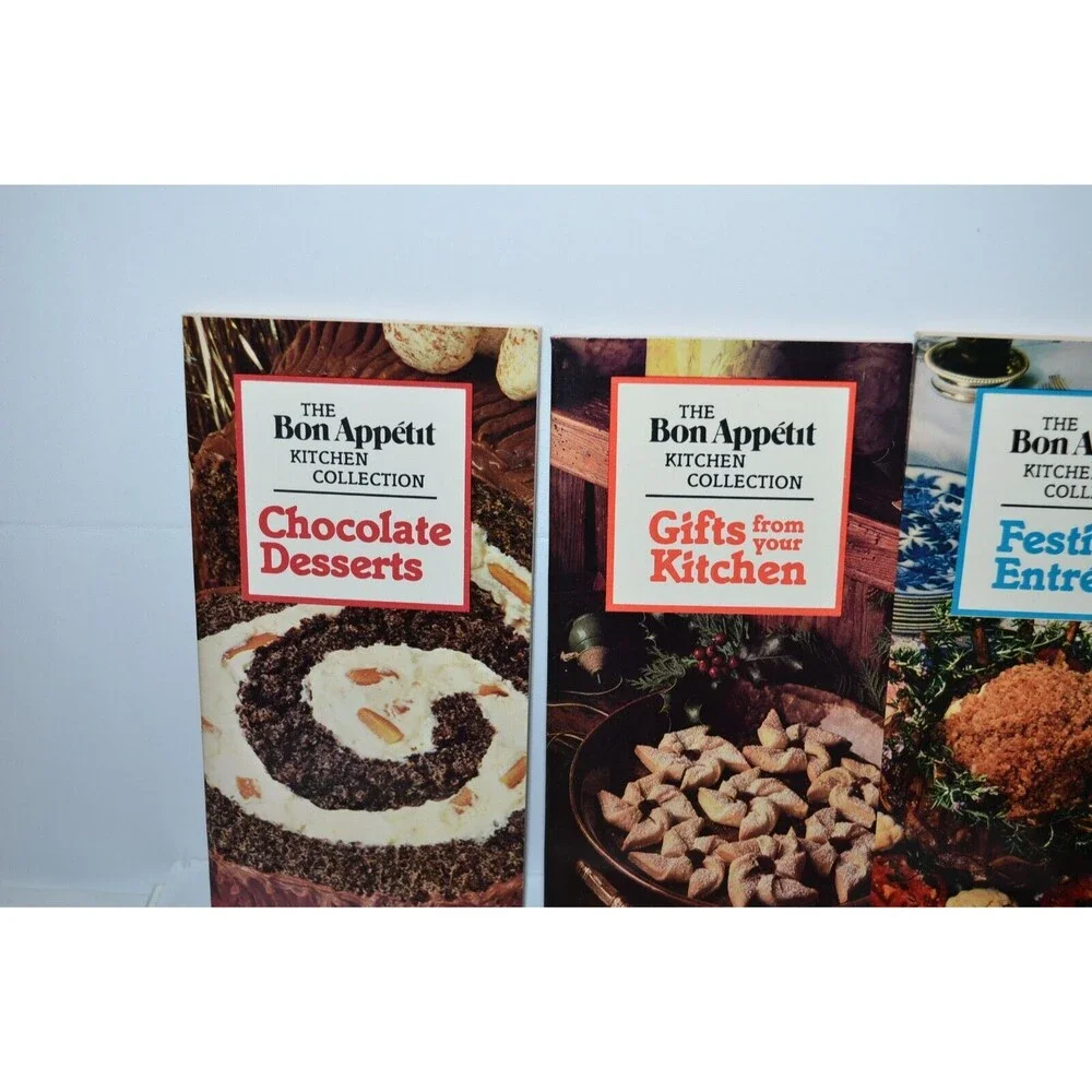 Vtg 8 pc BON‎ APPETIT Kitchen Collection Homestyle Cooking Cookbooks lot 1980's